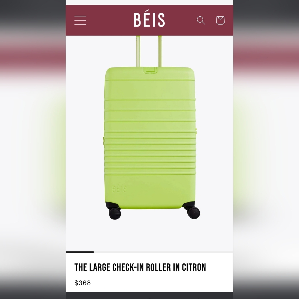 Lime Green Hard Shell Suitcase